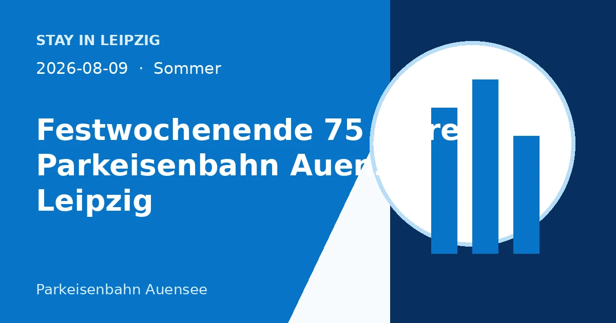 Festwochenende 75 Jahre Parkeisenbahn Auensee Leipzig