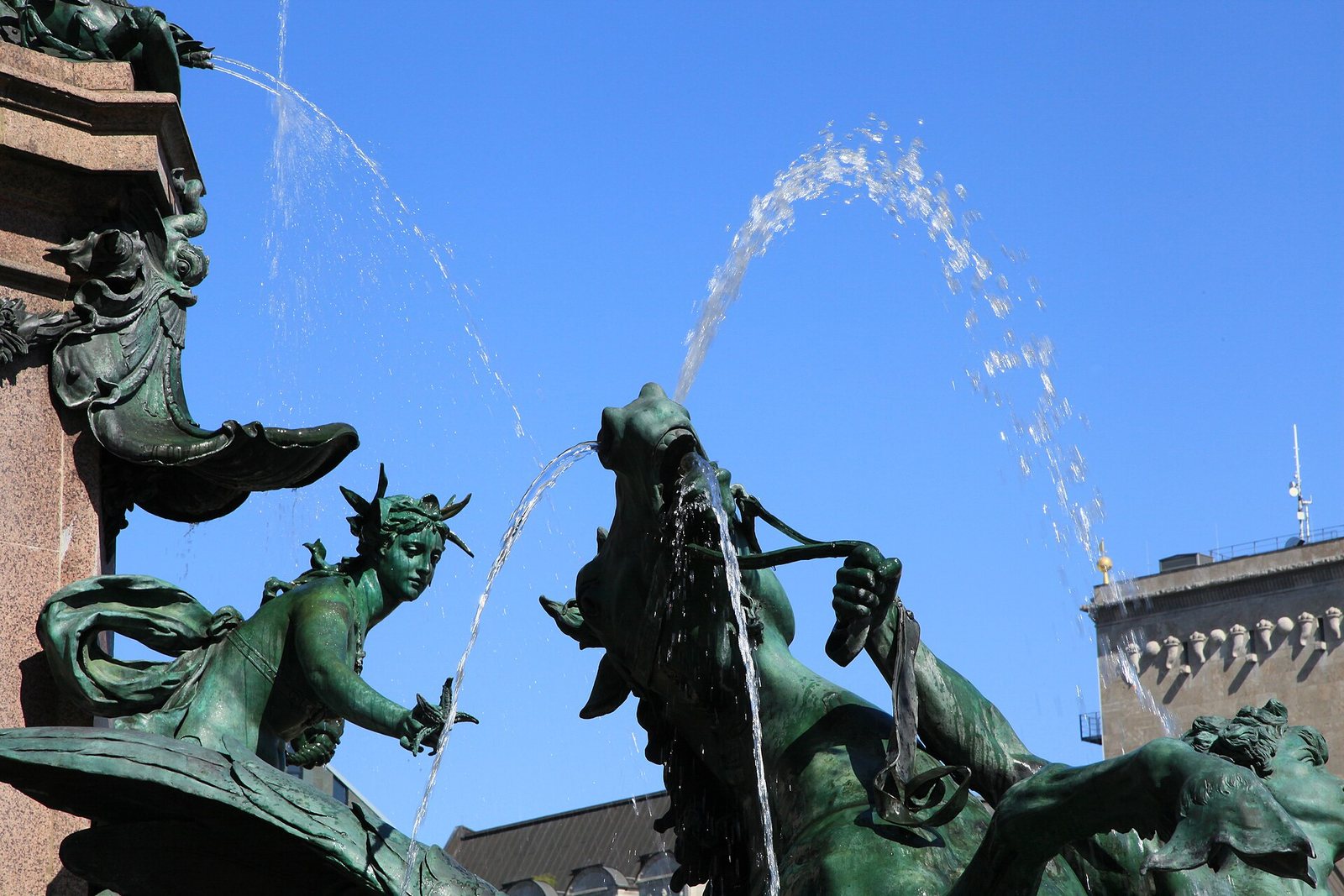 Mendebrunnen en Leipzig