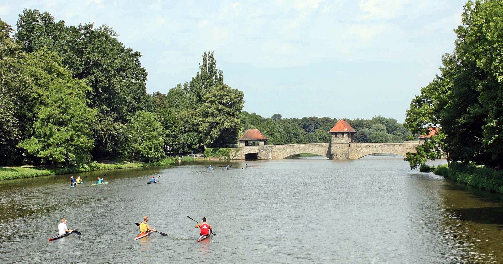 Palmengartenwehr en Leipzig